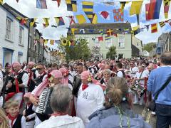 The 'Obby 'Oss May Day festival in Padstow - a couple of days after our walk
